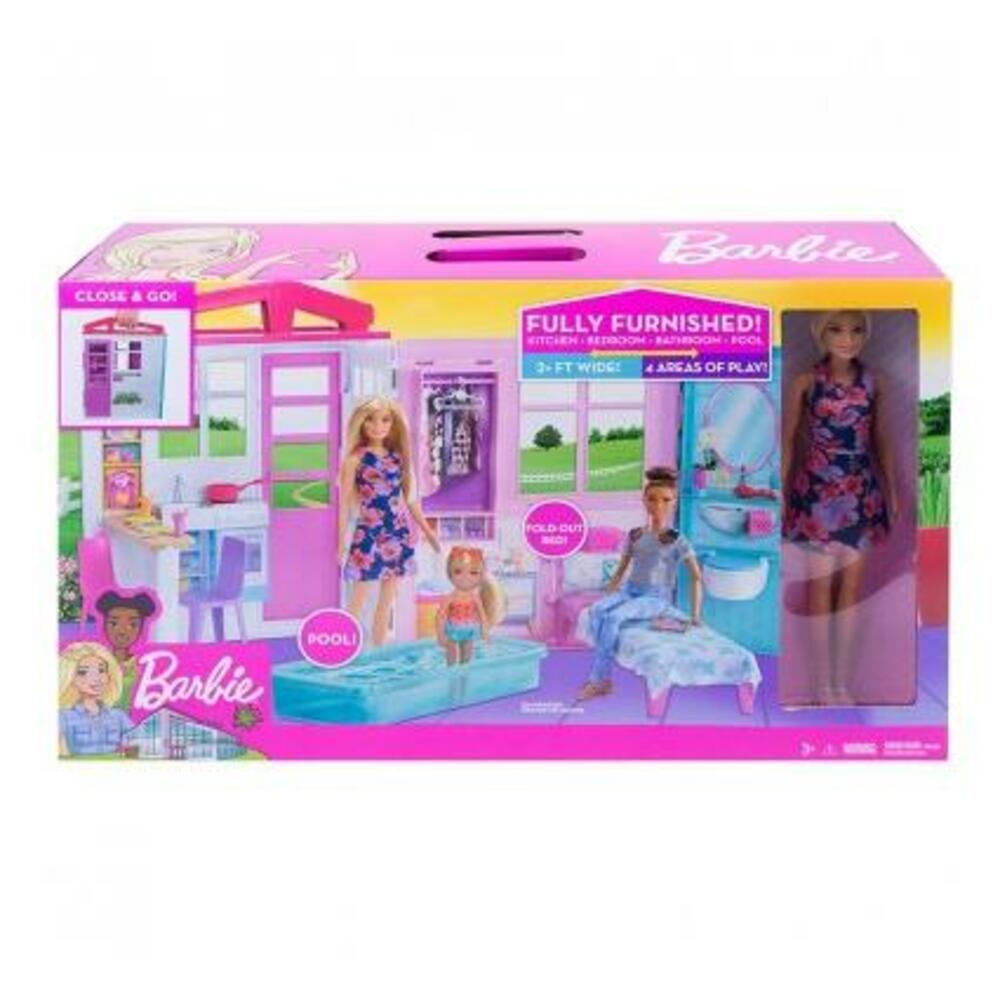 Barbie - Casa con Alberca y Accesorios - La Novia de Villa